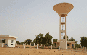 Château d'eau de 250 m³ à 20 m de Diélerlou Sylla, Louga