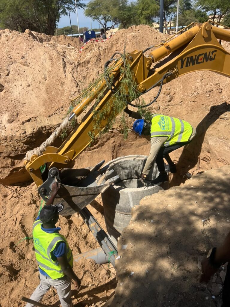 Terrassement et pose des canalisations